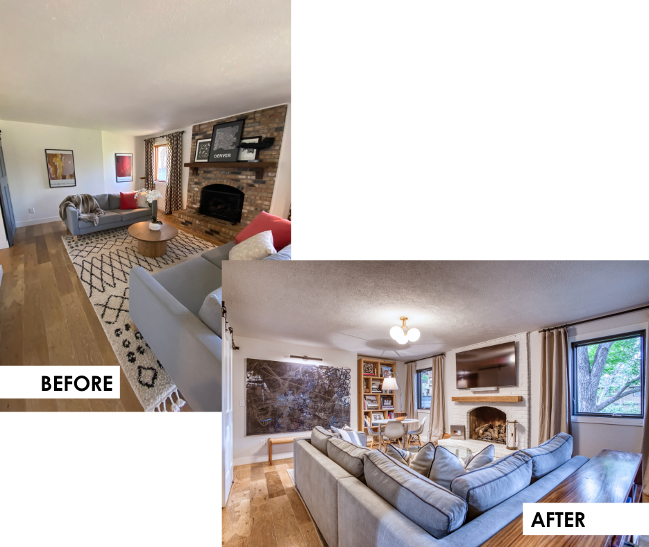 Greenwood Village full remodel before and after, photo 4